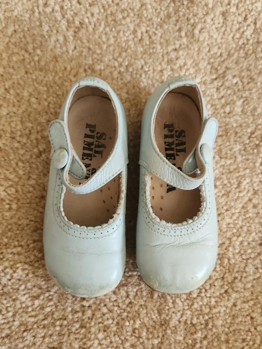 Sal & Pimenta Girls Blue Mary Jane Shoes Classic Strap Size US 5/ 5.5/ EU 21